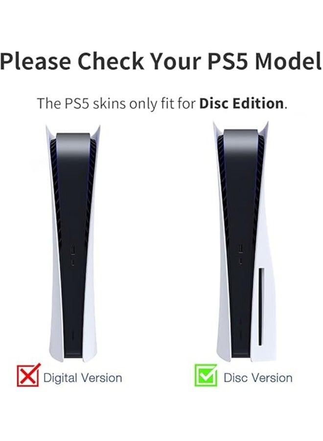 IINE PS5 Optical Drive Version Sticker, Sony PS5 Console Controller Skins Set, Skin Wrap Decal Sticker PS5 Disk Edition, Protective Film Sticker for PS5 Skin Joker , Vinyl Sticker Cover Sticker - Image 2